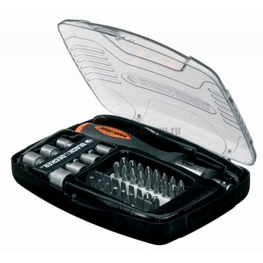 Набор бит и головок с отверткой 40 шт. Black & Decker A 7062