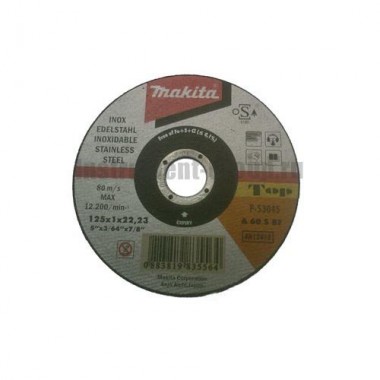 Диск отрезной по нержавеющей стали Makita P-53045 (125х22.2х1 мм)