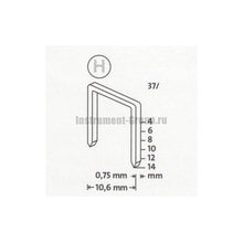 Скобы тонкие супертвердые Novus 042-0373 (37/14S; 1000 шт.)