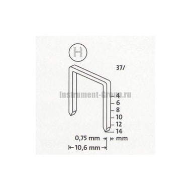 Скобы тонкие супертвердые Novus 042-0373 (37/14S; 1000 шт.)