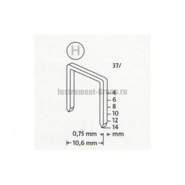 Скобы тонкие супертвердые Novus 042-0368 (37/4S; 2000 шт.)