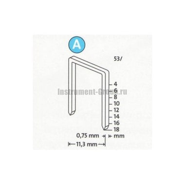 Скобы тонкие супертвердые Novus 042-0518 (53/10S; 5000 шт.)