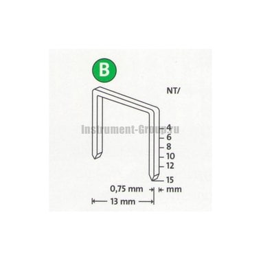 Скобы тонкие супертвердые Novus 042-0365 (NT/12S; 800 шт.)
