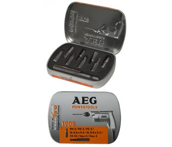 Набор бит в подарок к шуруповертам AEG Набор бит в подарок к шуруповертам AEG